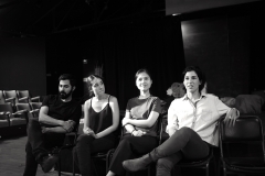 Post performance Q&A (from left) Navid Ghasemi, Isabella Forte, Hanh Nguyen  and Talin Agon (Photo: Robert Owe-Young)